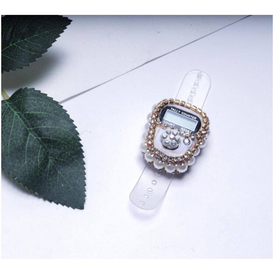 Luxury Gifts 99 Glass Beads Prayer Tasbeeh with Digital Tally Counter - Image 15